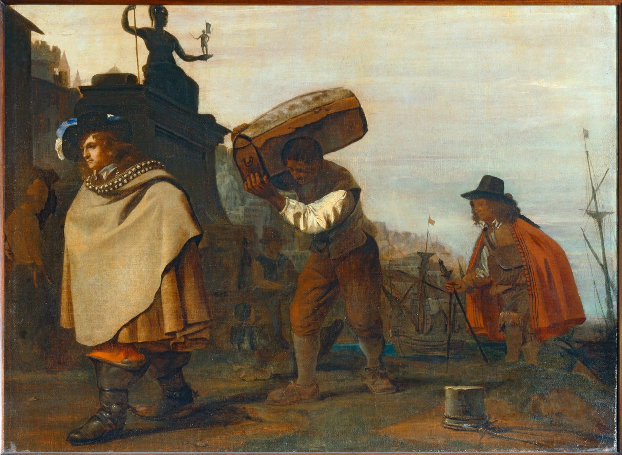 Egy déli kikötőbe érkező úriember ... alkotó: Michael Sweerts