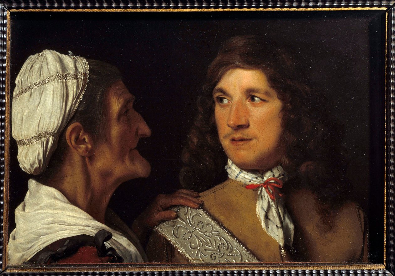 Michael Sweert A fiatalember és a párkereső festménye (Michiel Sweert alkotó: Michael Sweerts