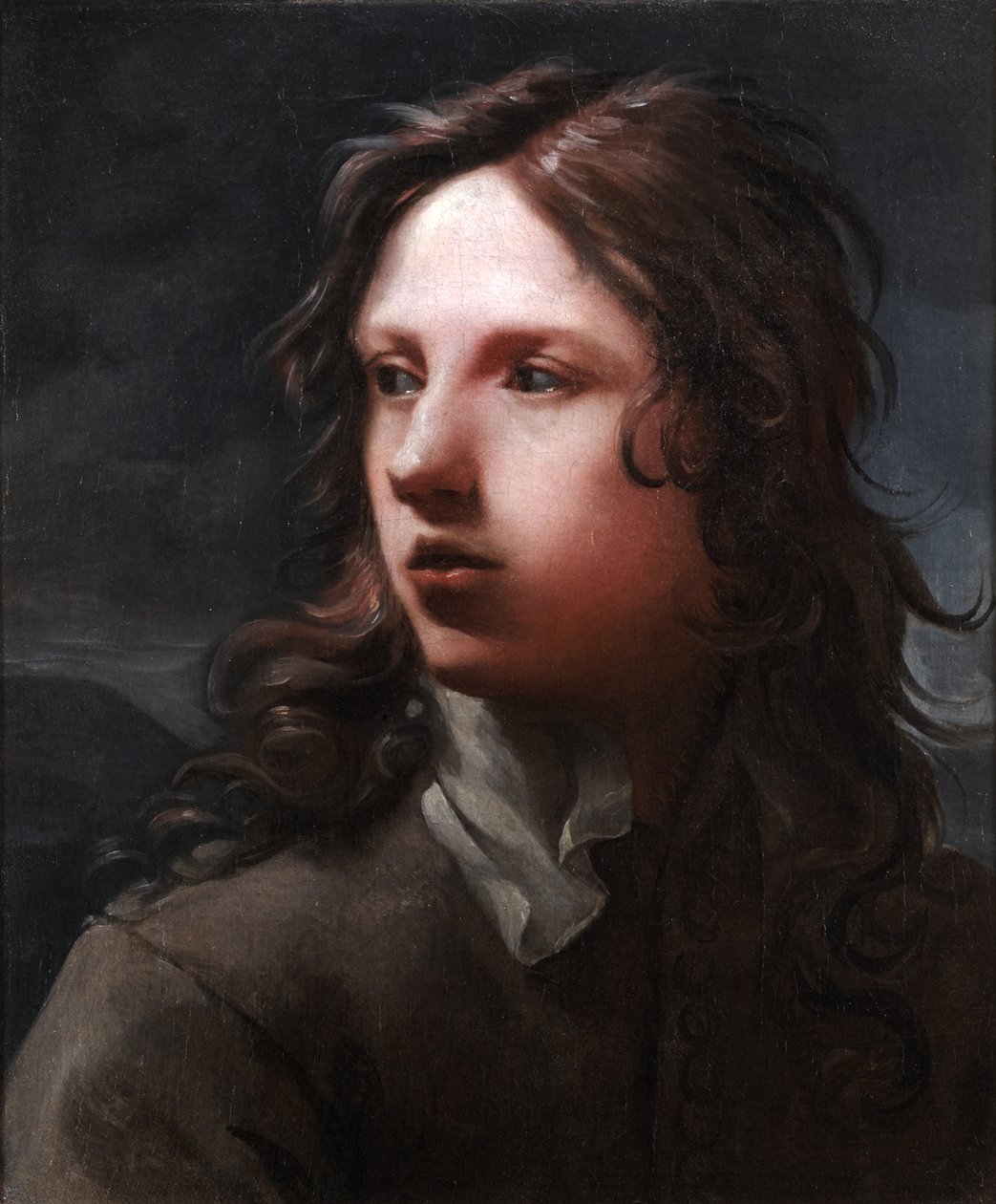 Fiatal férfi portréja szürke kabátban alkotó: Michael Sweerts