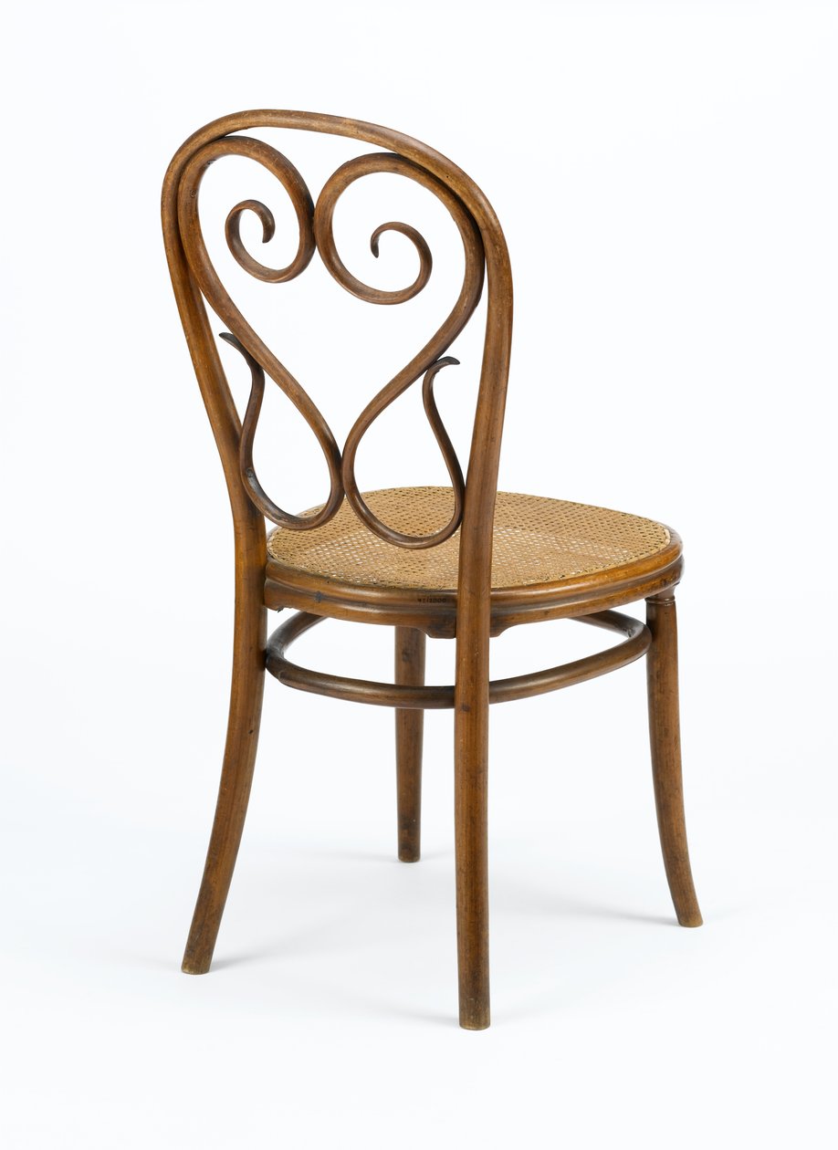Oldalszék, 1848 körül (hajlított tömör bükkfa szőtt nádüléssel) alkotó: Michael Thonet
