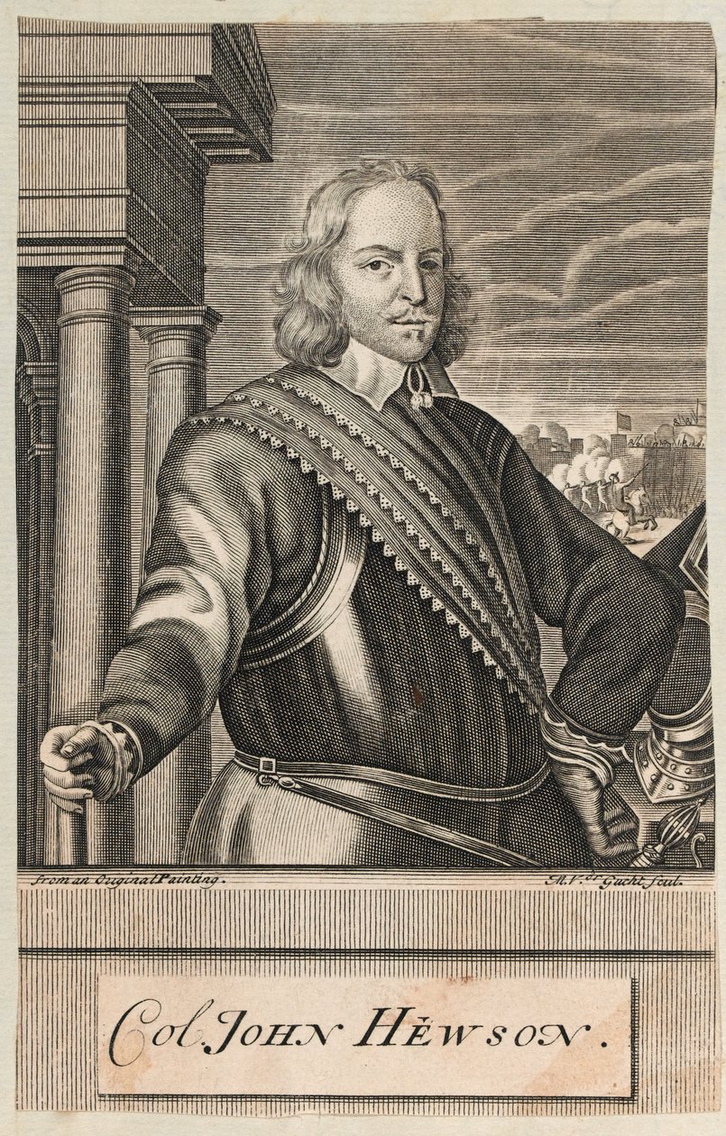 John Hewson ezredes, 1647 körül (metszet) alkotó: Michael Vandergucht