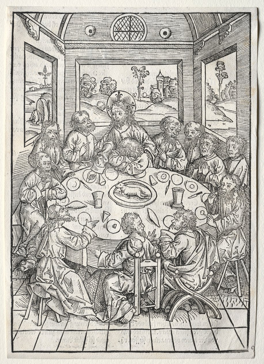 A kincsőrző: Az utolsó vacsora, 1491. alkotó: Michael Wolgemut