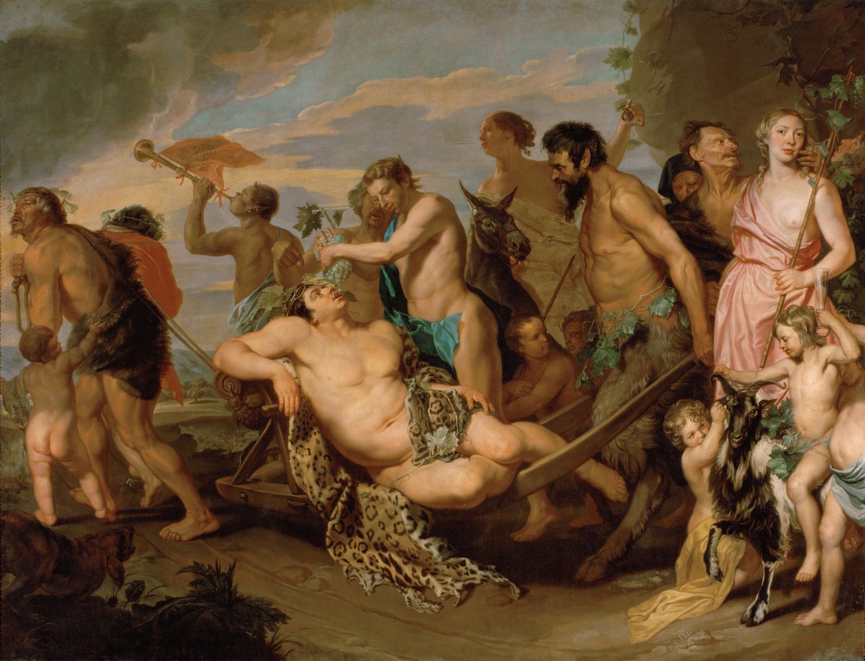 Bacchanalia, 1659 előtt (olaj, vászon) alkotó: Michaelina Wautier