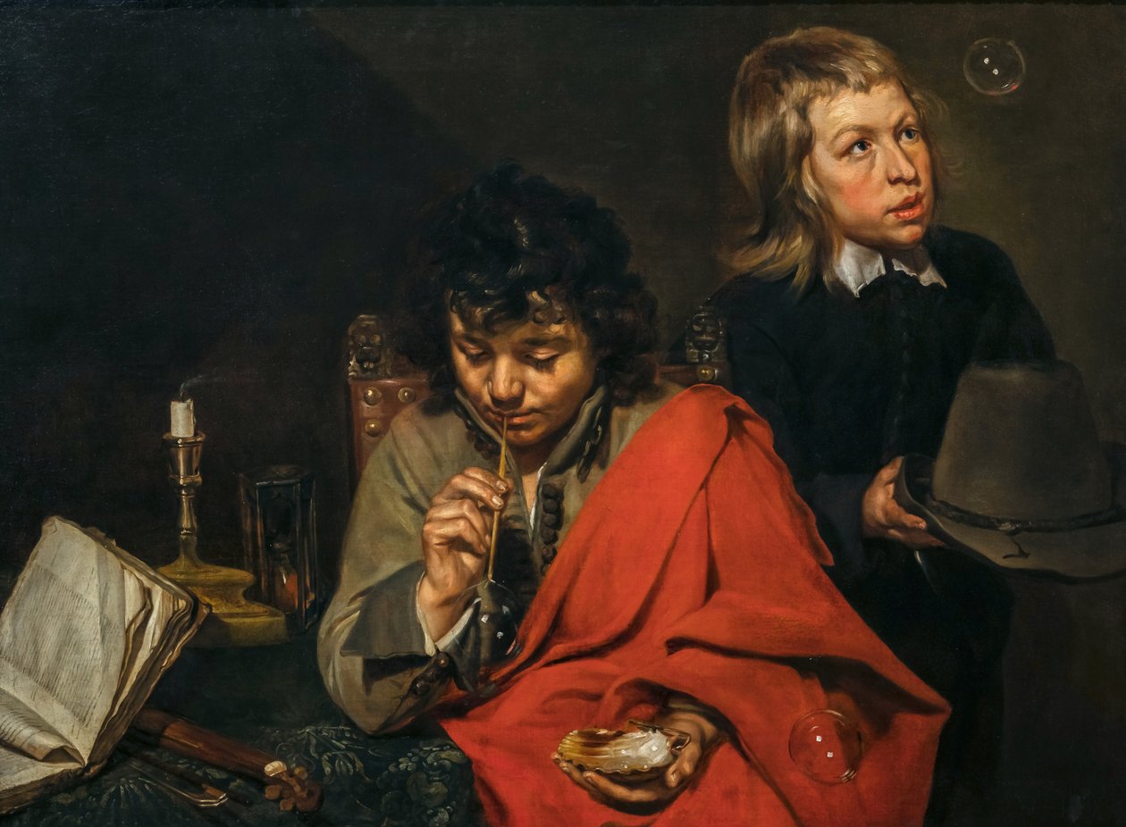 Boys Blowing Bubbles, 1640-es évek (olaj, vászon) alkotó: Michaelina Wautier