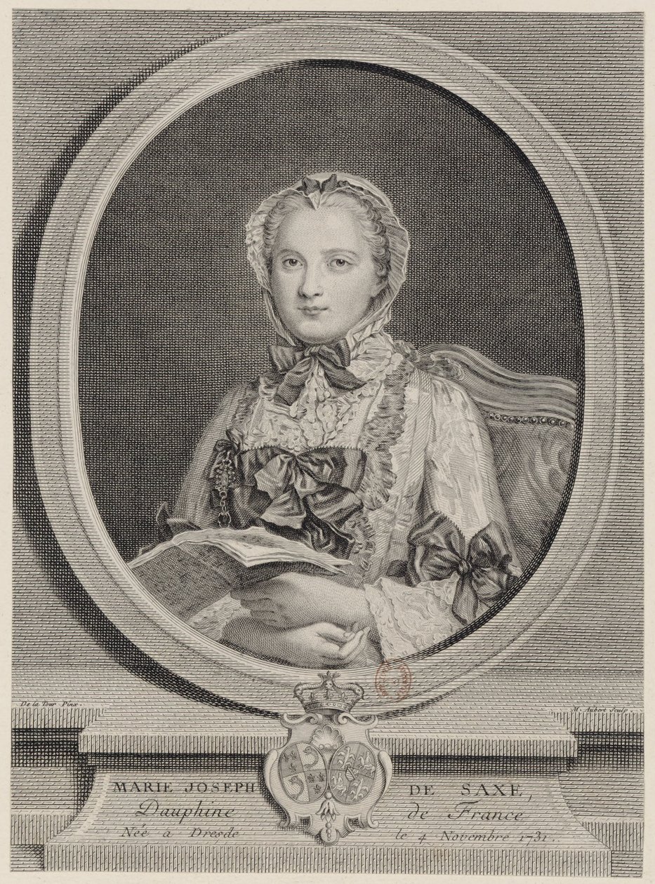 Marie Josèphe, a francia Dauphine 1747 -ben alkotó: Michel Aubert