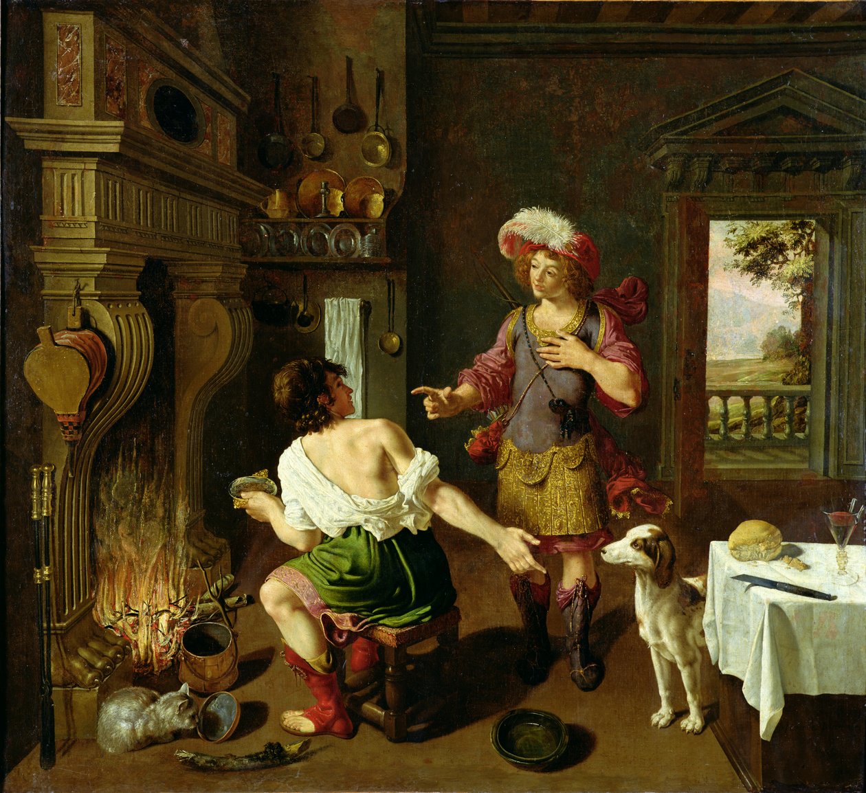 Ézsau eladja születési jogát Jákobnak, 1630 alkotó: Michel des Gobelins Corneille