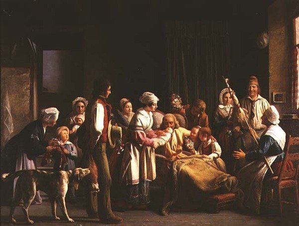 Dédnagyapám születésnapja, 1837 alkotó: Michel Philibert Genod