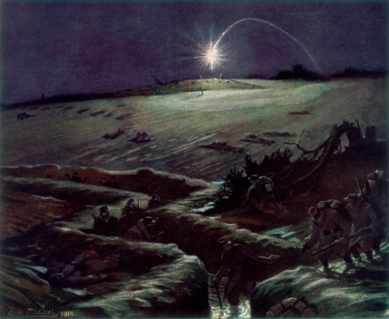 "A Noulette árkai", Franciaország, 1915, 1926. alkotó: Michel