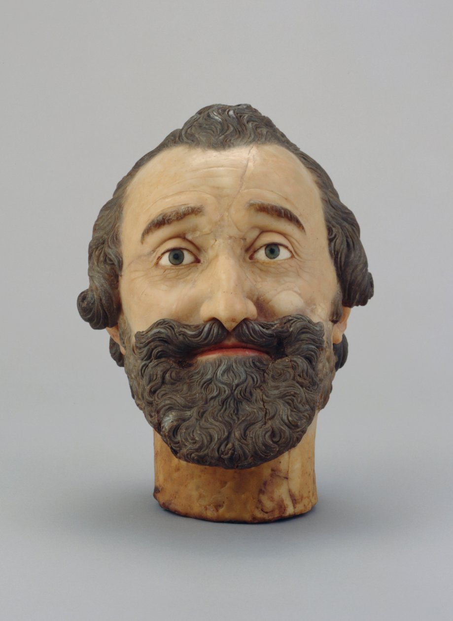 IV. Henrik francia feje portré, 1610 körül (viasz) (lásd még: 312106 és 312139) alkotó: Michel Bourdin