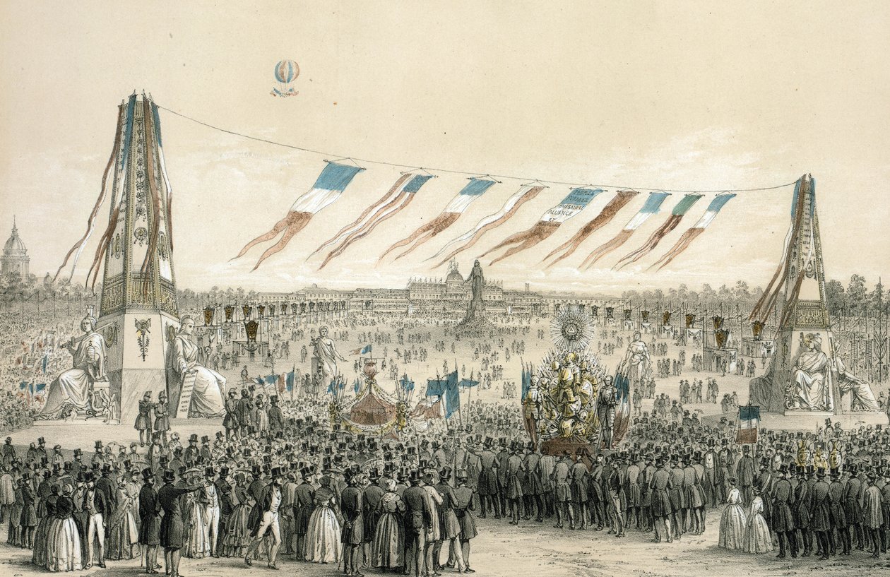 Fete de la Concorde, Párizs alkotó: Michel C. and Gaildrau Jules (1816 98) Fichot