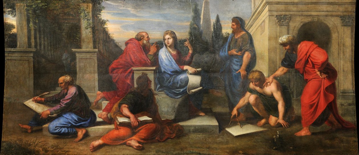 Aspasia a görög filozófusok között alkotó: Michel Corneille the Younger