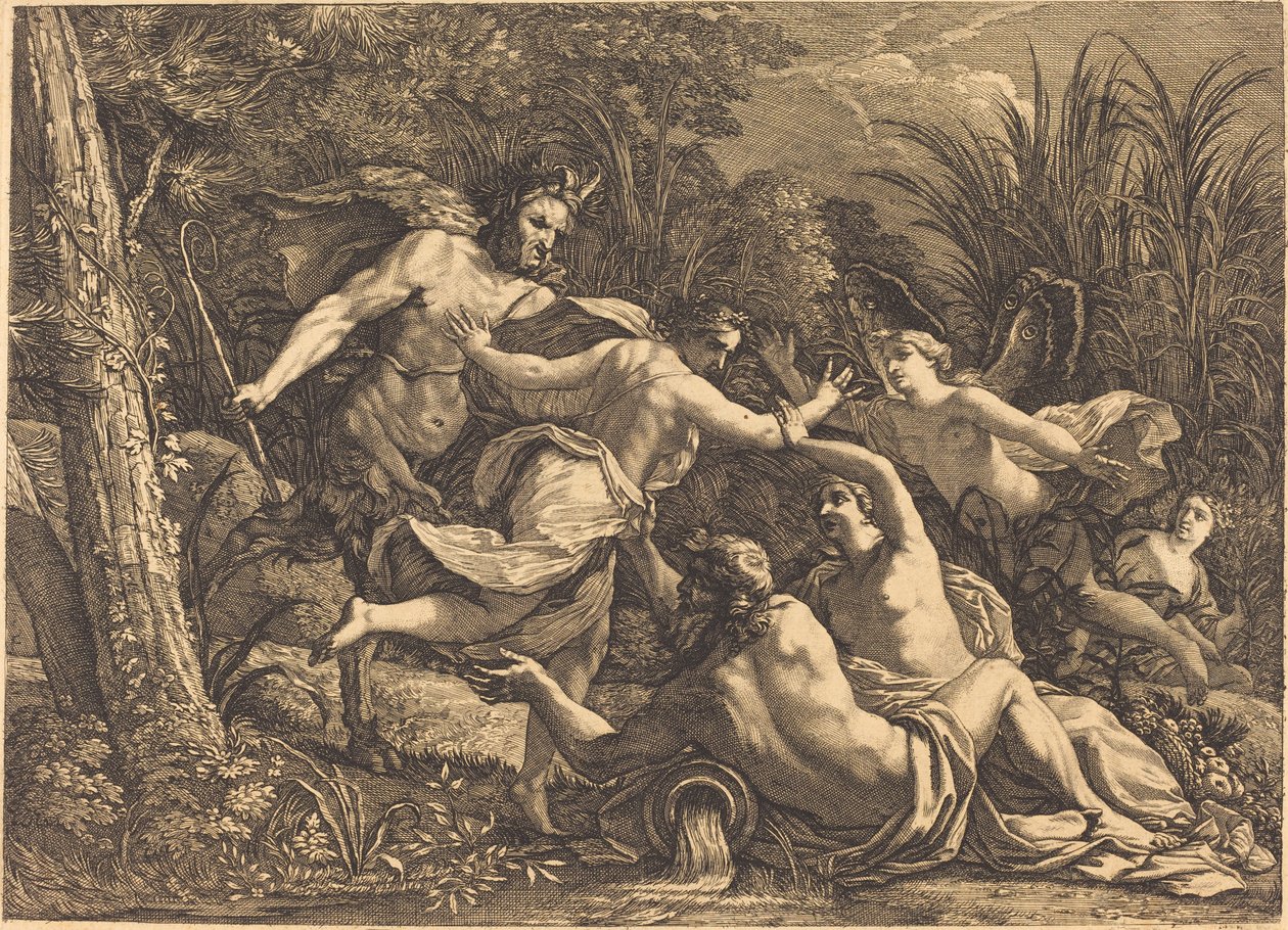 Pan és Syrinx alkotó: Michel Dorigny