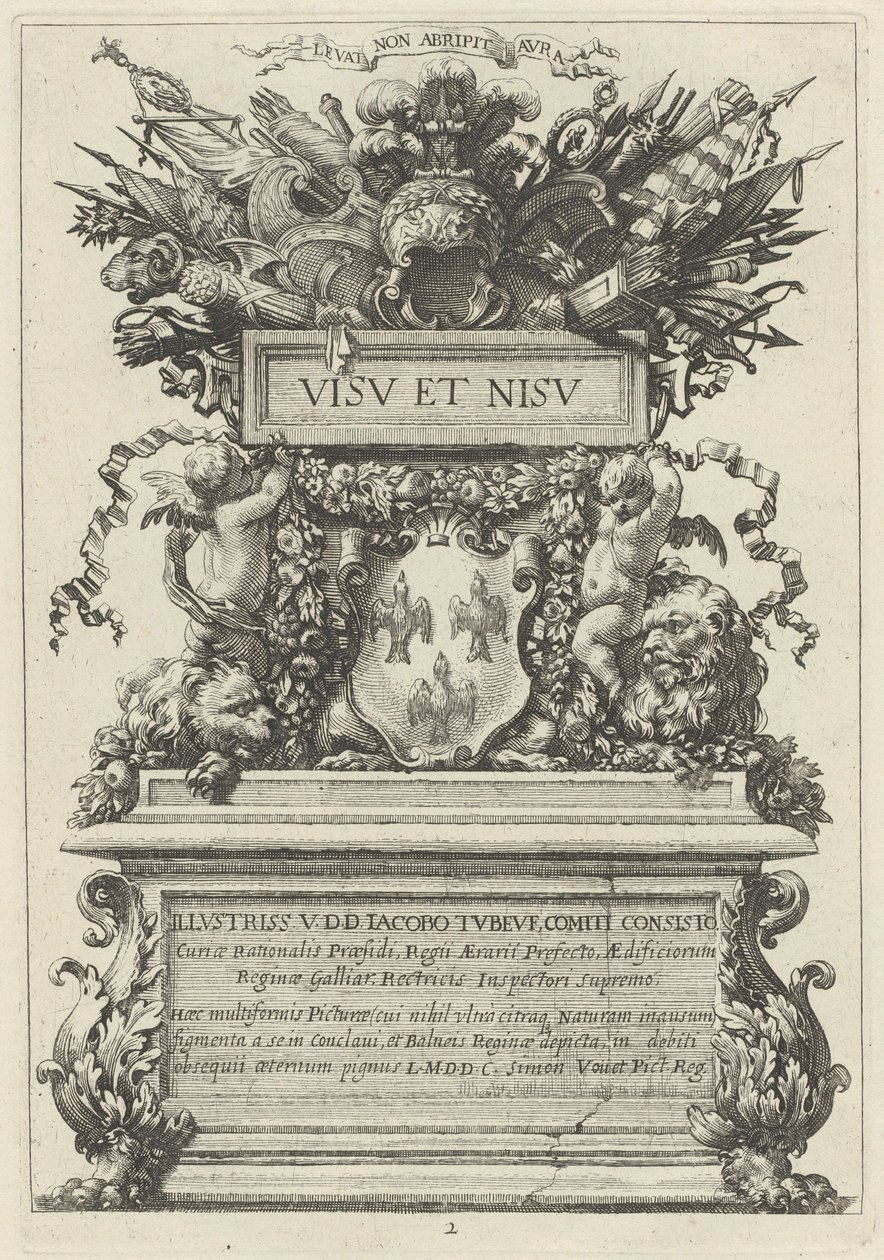 Homlokzat alkotó: Michel Dorigny, after Simon Vouet