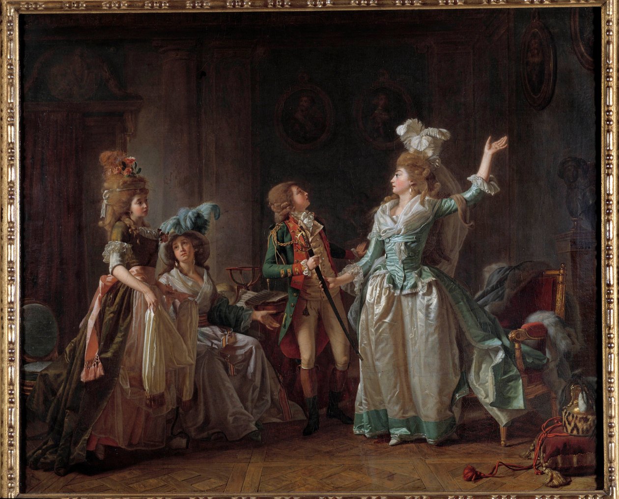 Michel Garnier (1753-1819) A sárkány távozása című festménye. 1780 Dim. 0,54 x 0,65 m. Párizs, Musee Carnavalet alkotó: Michel Garnier