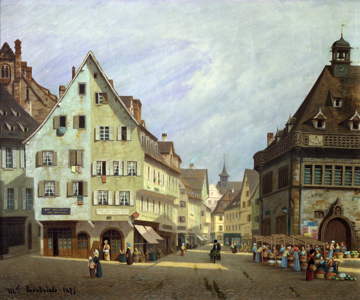 Place du Marche-aux-Fruits, Colmar, 1875 alkotó: Michel Hertrich