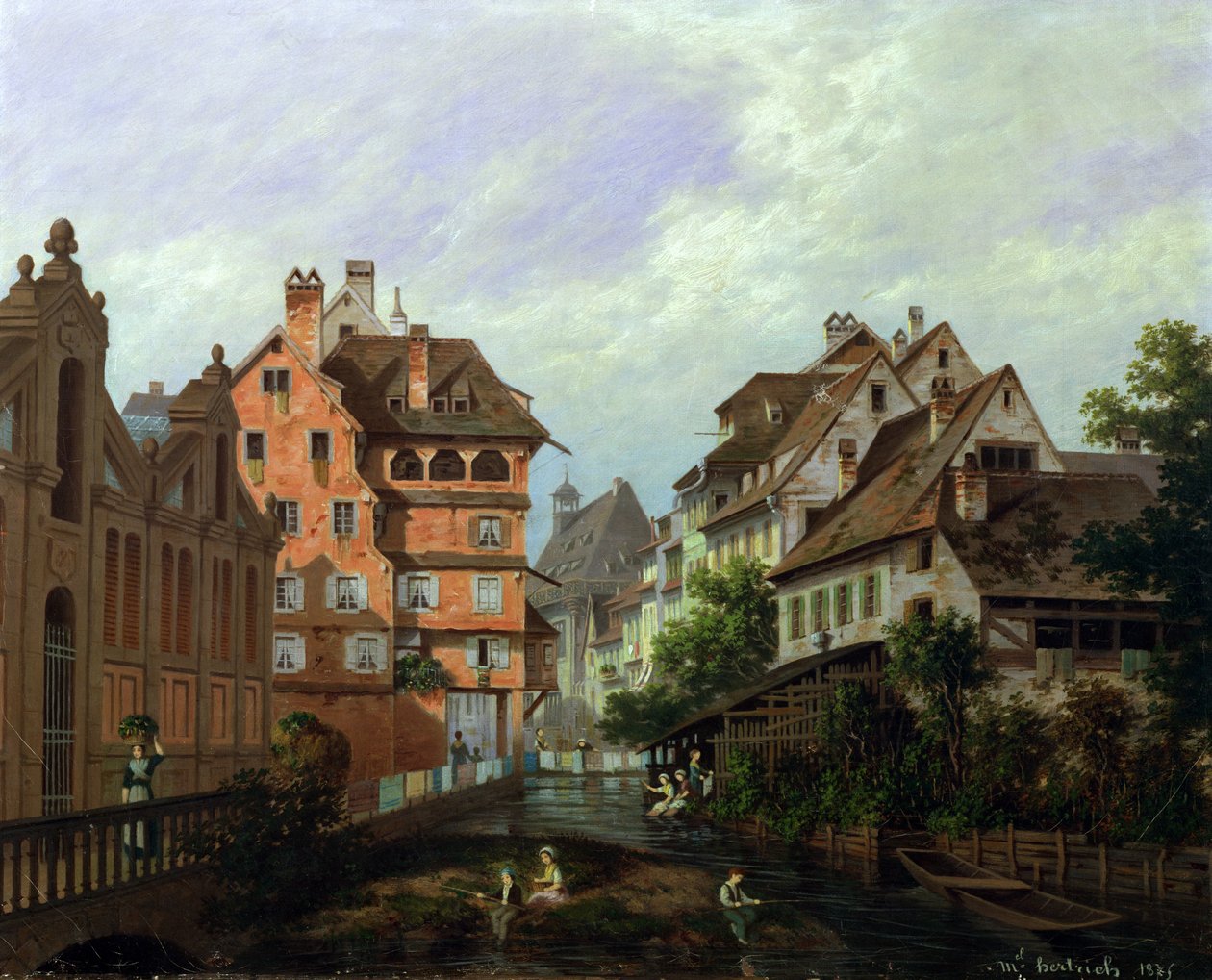 Rue des Tanneurs, Colmar, 1875 alkotó: Michel Hertrich