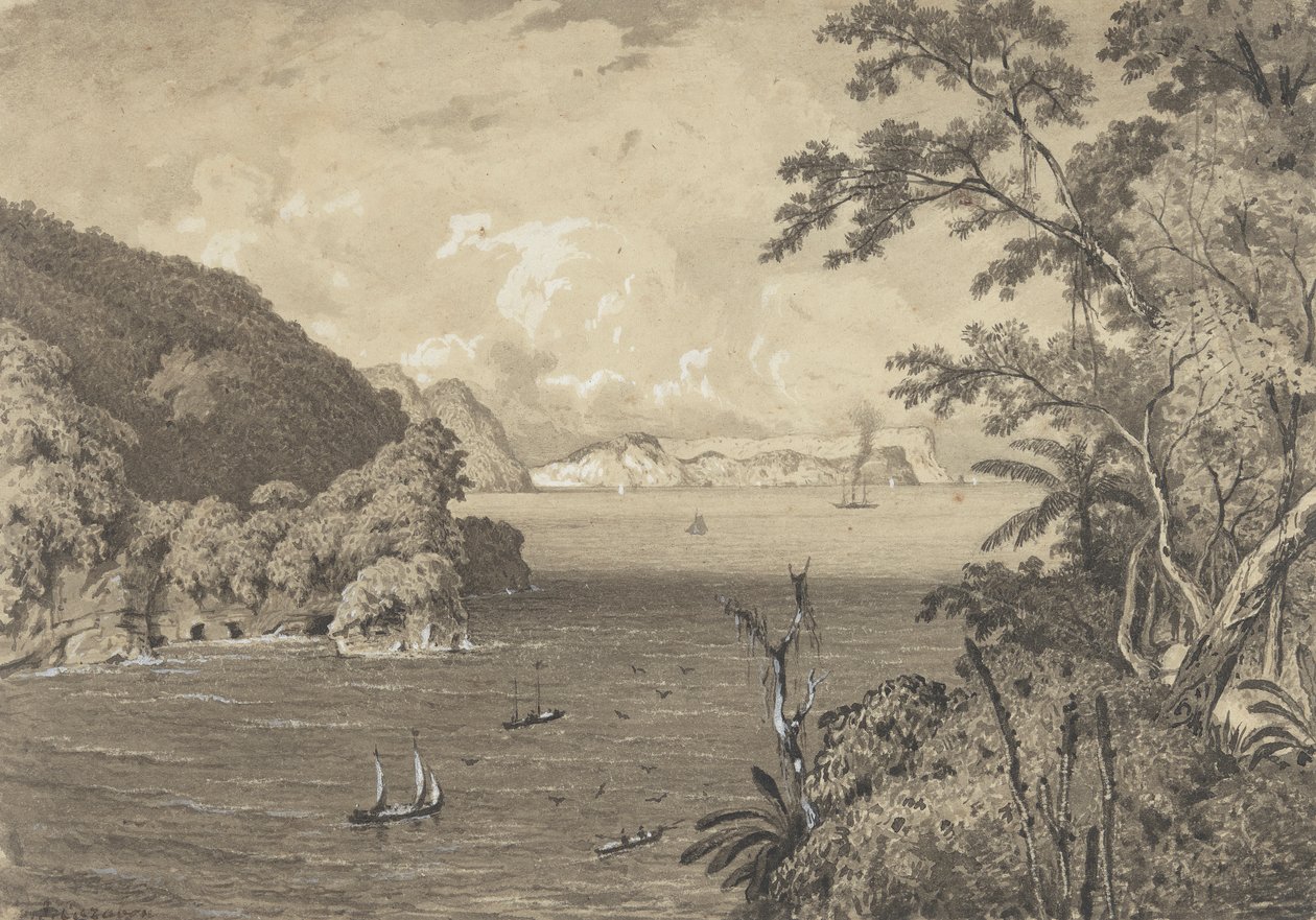 Bocák a régi erődből, Macqueripe-ből alkotó: Michel Jean Cazabon