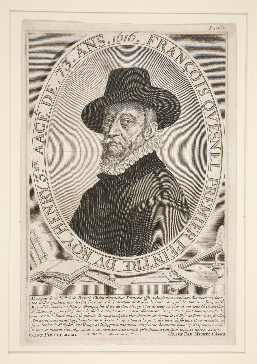Francois Quesnel (1543-1619), 73 évesen alkotó: Michel Lasne