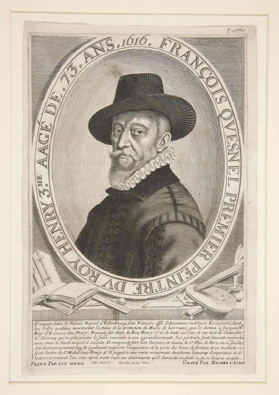 François Quesnel (1543-1619), 73 éves korában alkotó: Michel Lasne