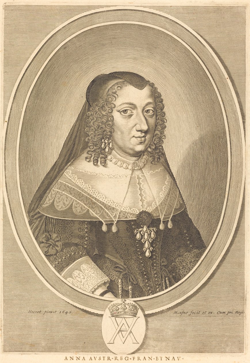 Ausztria Anna alkotó: Michel Lasne after Jean Nocret