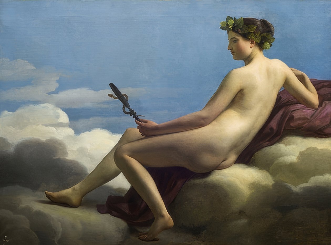 A bölcsesség allegóriája. 1823 alkotó: Michel Martin Drolling