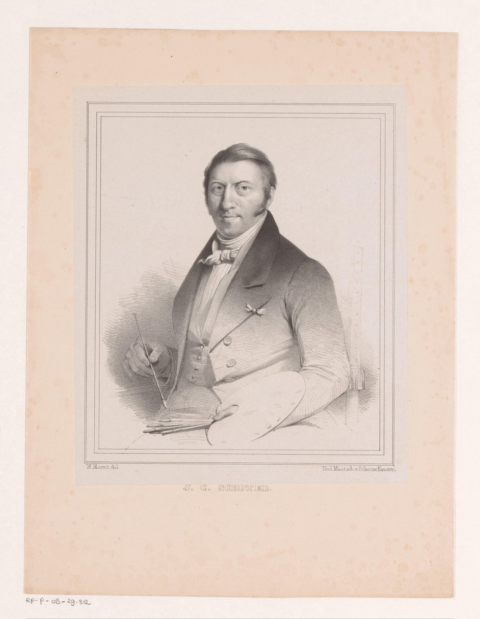 Johannes keresztény étel portréja alkotó: Michel Mourot