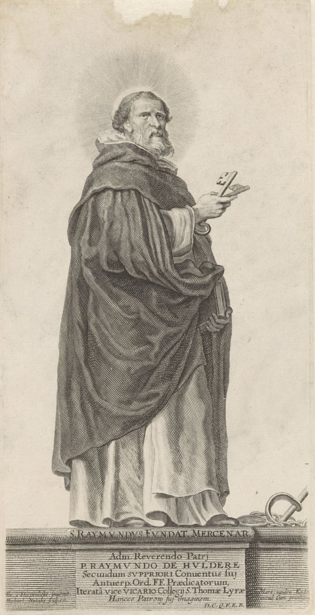 De heilige Raymond van Peñafort St. Raymond alapítványok. Zsoldos (cím a tárgyon) alkotó: Michel Natalis