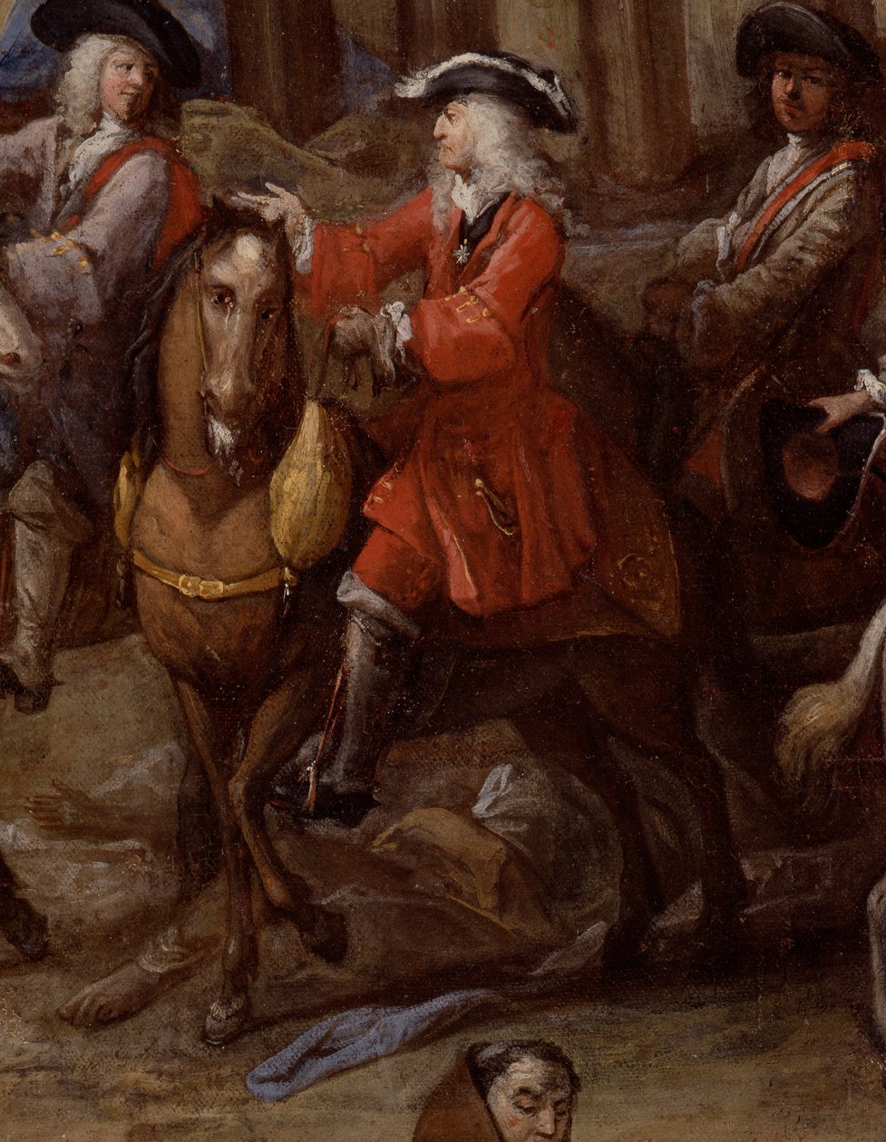 Kilátás a városházára (Marseille) az 1720-as pestisjárvány idején alkotó: Michel Serre