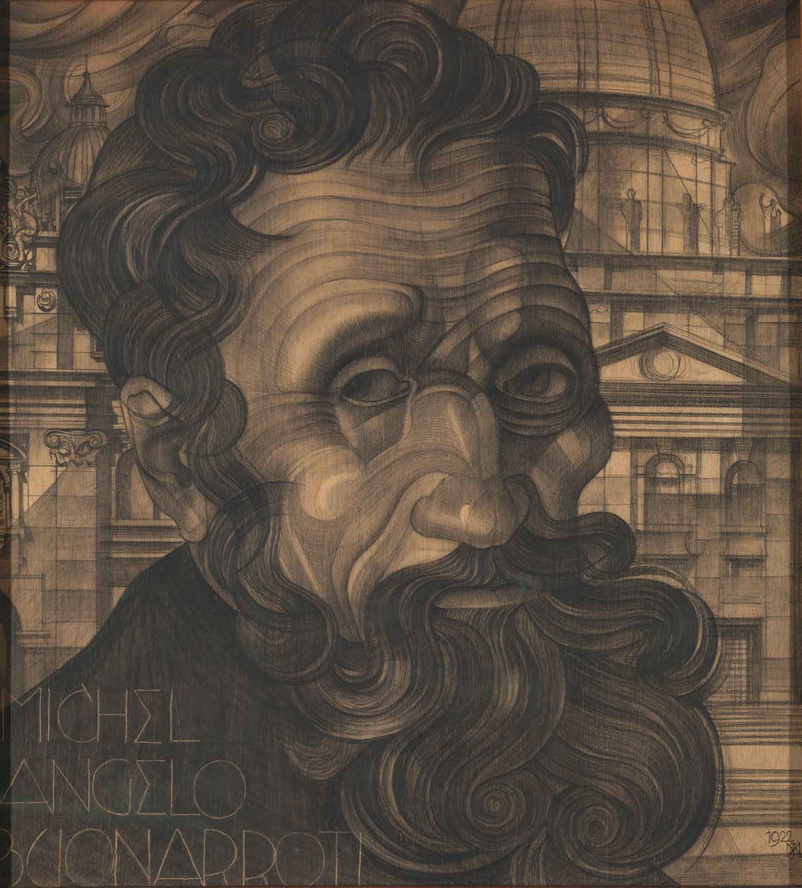 Michel Angelo Buonarroti portréja alkotó: Michel de Klerk
