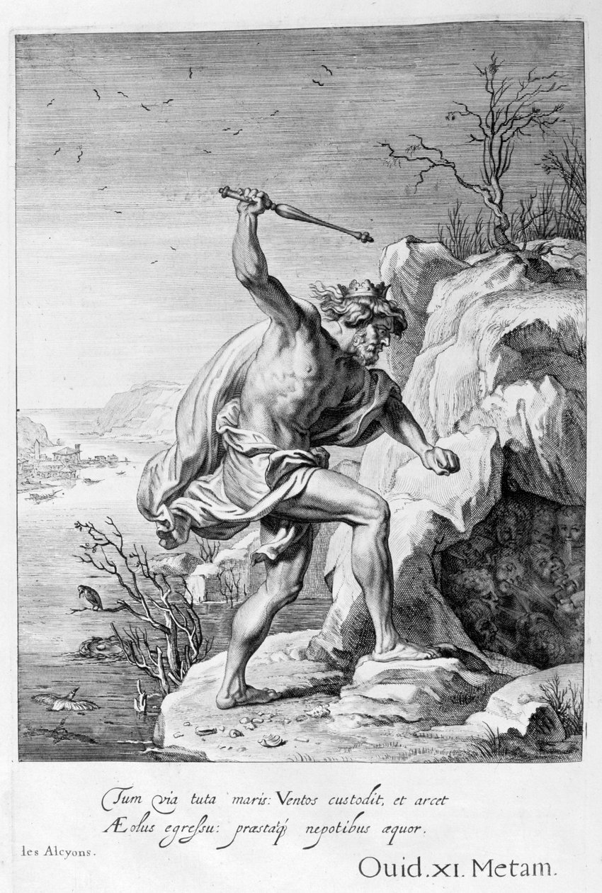 Alcyone és Ceyx madárrá változott, 1655 alkotó: Michel de Marolles
