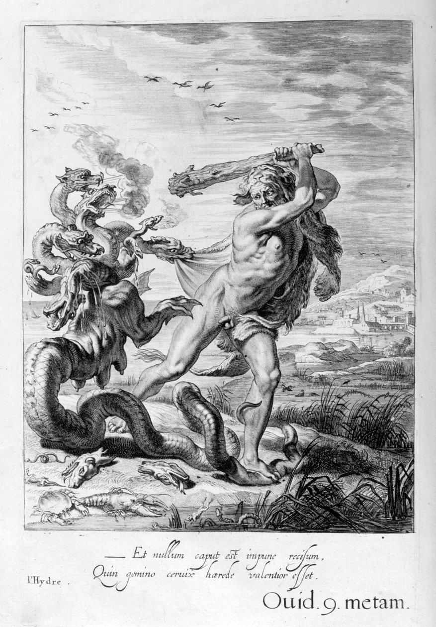 Herkules és a Hidra, 1655 alkotó: Michel de Marolles