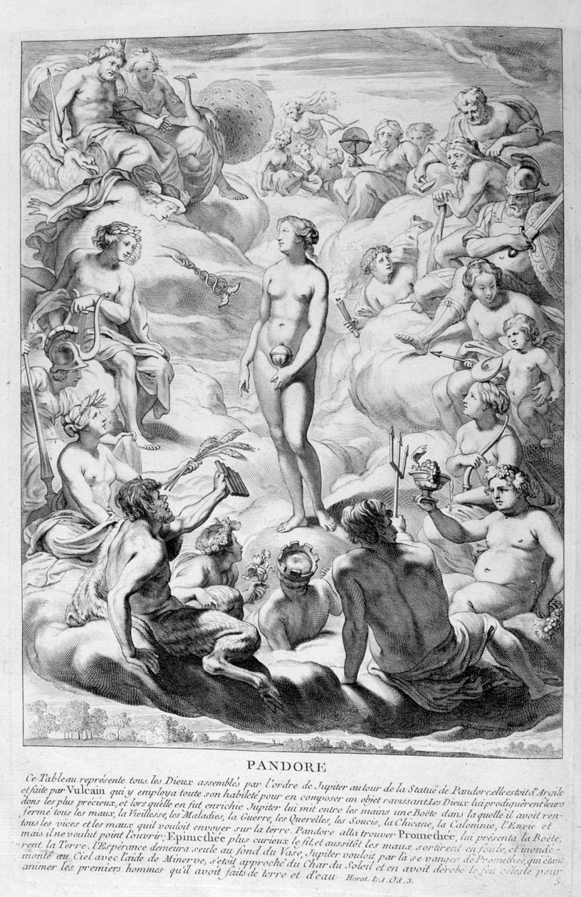 Pandoras-szelence, 1655 alkotó: Michel de Marolles
