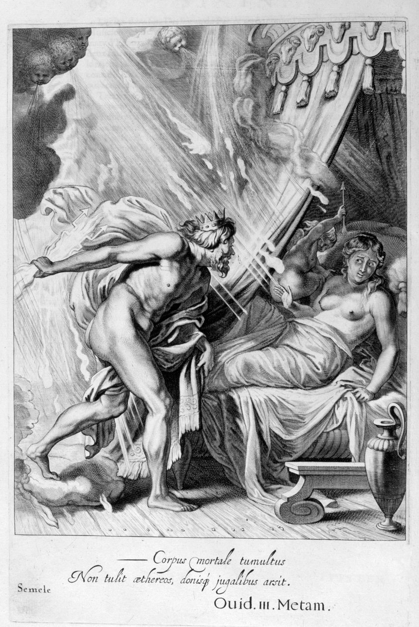 Semelét megemészti a Jupiters tüze, 1655 alkotó: Michel de Marolles