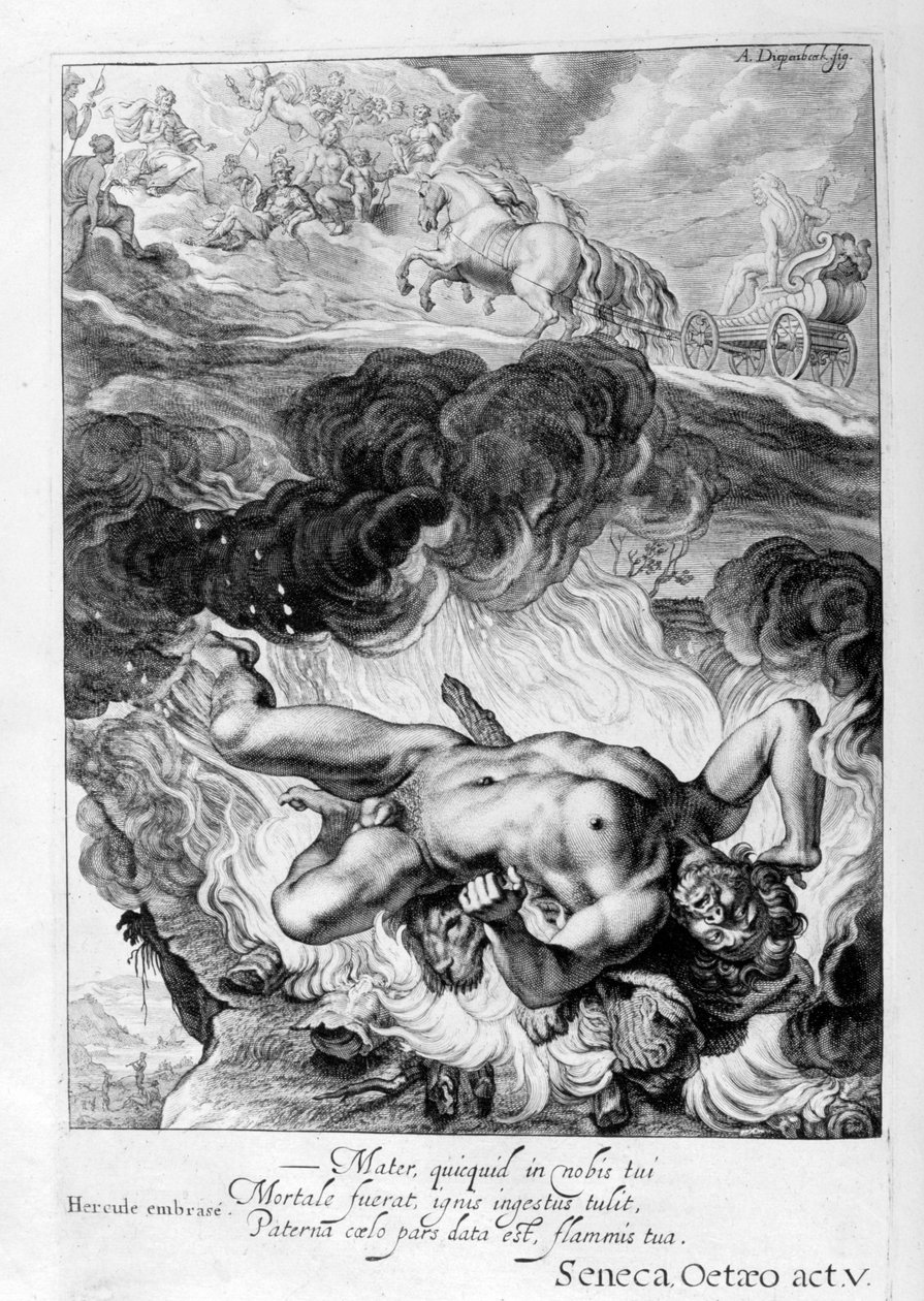 Herkules halála, 1655 alkotó: Michel de Marolles