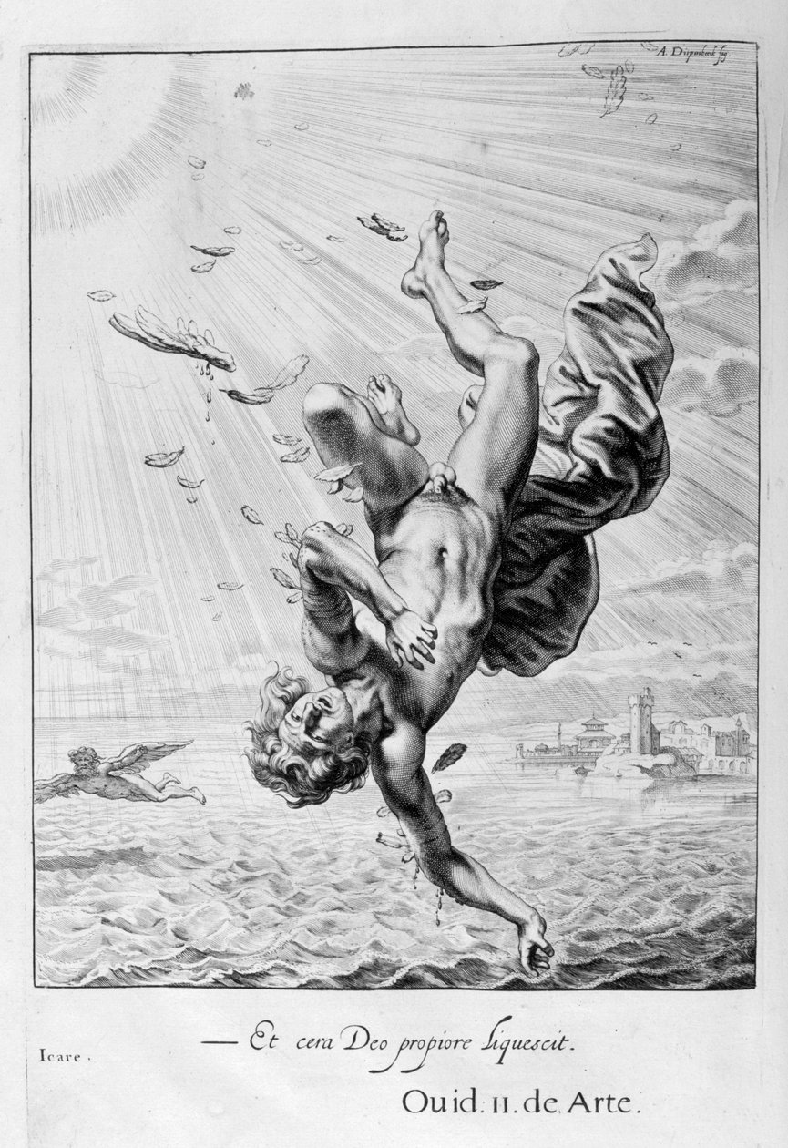 Ikarosz bukása, 1655 alkotó: Michel de Marolles
