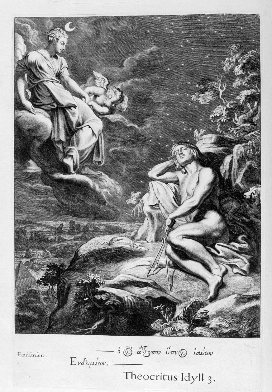 A Hold és az Endymion, 1655 alkotó: Michel de Marolles