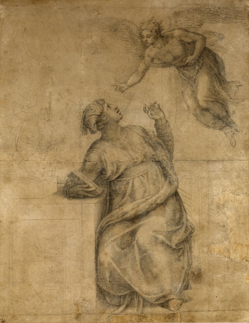 Hirdetés a Szűznek alkotó: Michelangelo Buonarroti