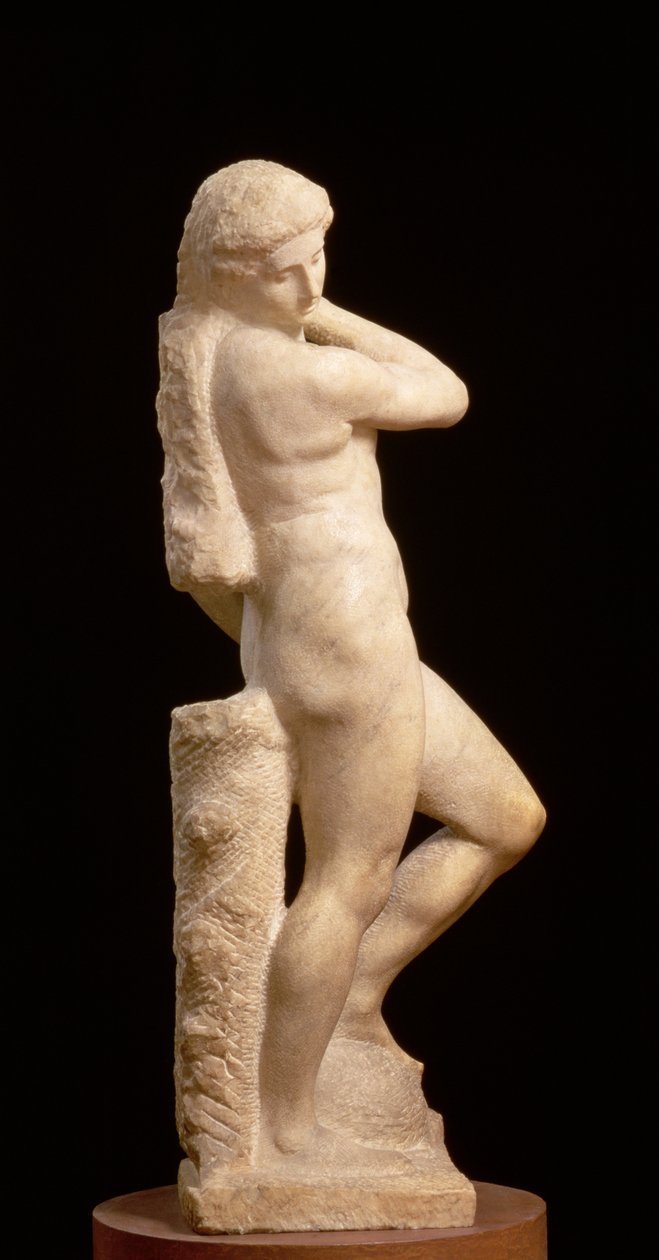 Apollo, vagy David, 1530 körül (márvány) (lásd még: 79842 és 230332) alkotó: Michelangelo Buonarroti