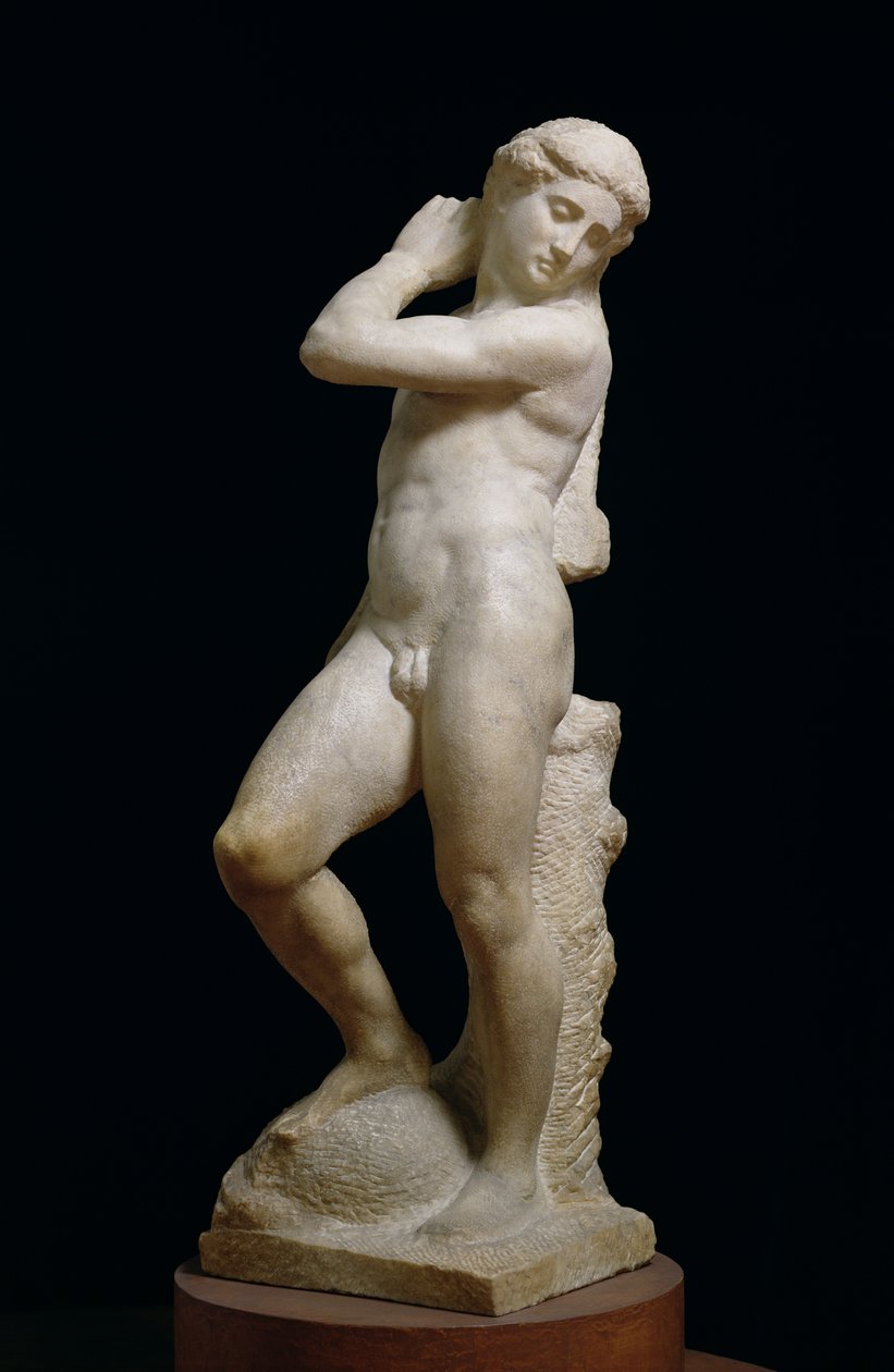 Apollo, vagy David, 1530 körül (márvány) (lásd még: 79843 és 230332) alkotó: Michelangelo Buonarroti