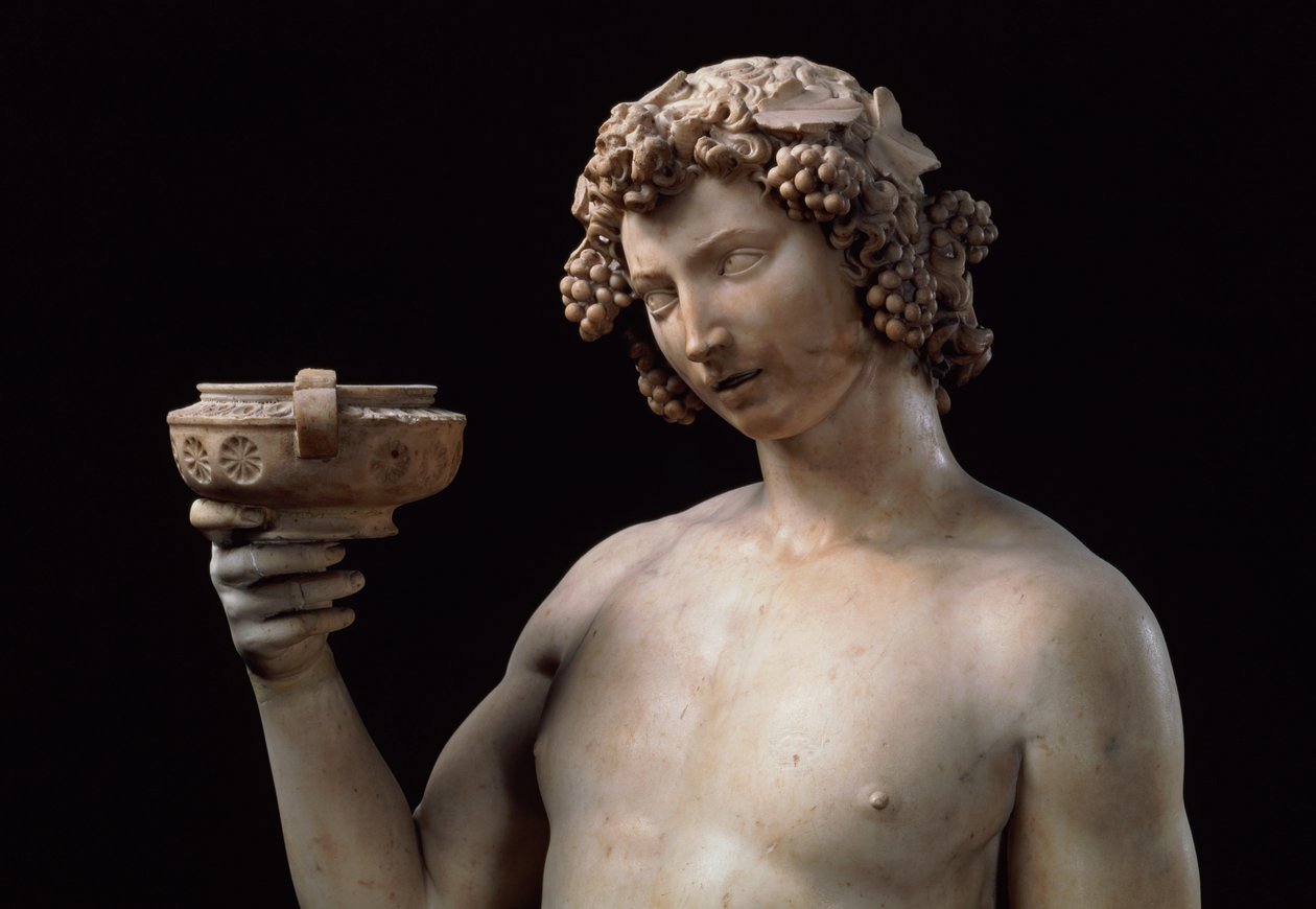 Bacchus, részlet, 1497 (márvány) alkotó: Michelangelo Buonarroti