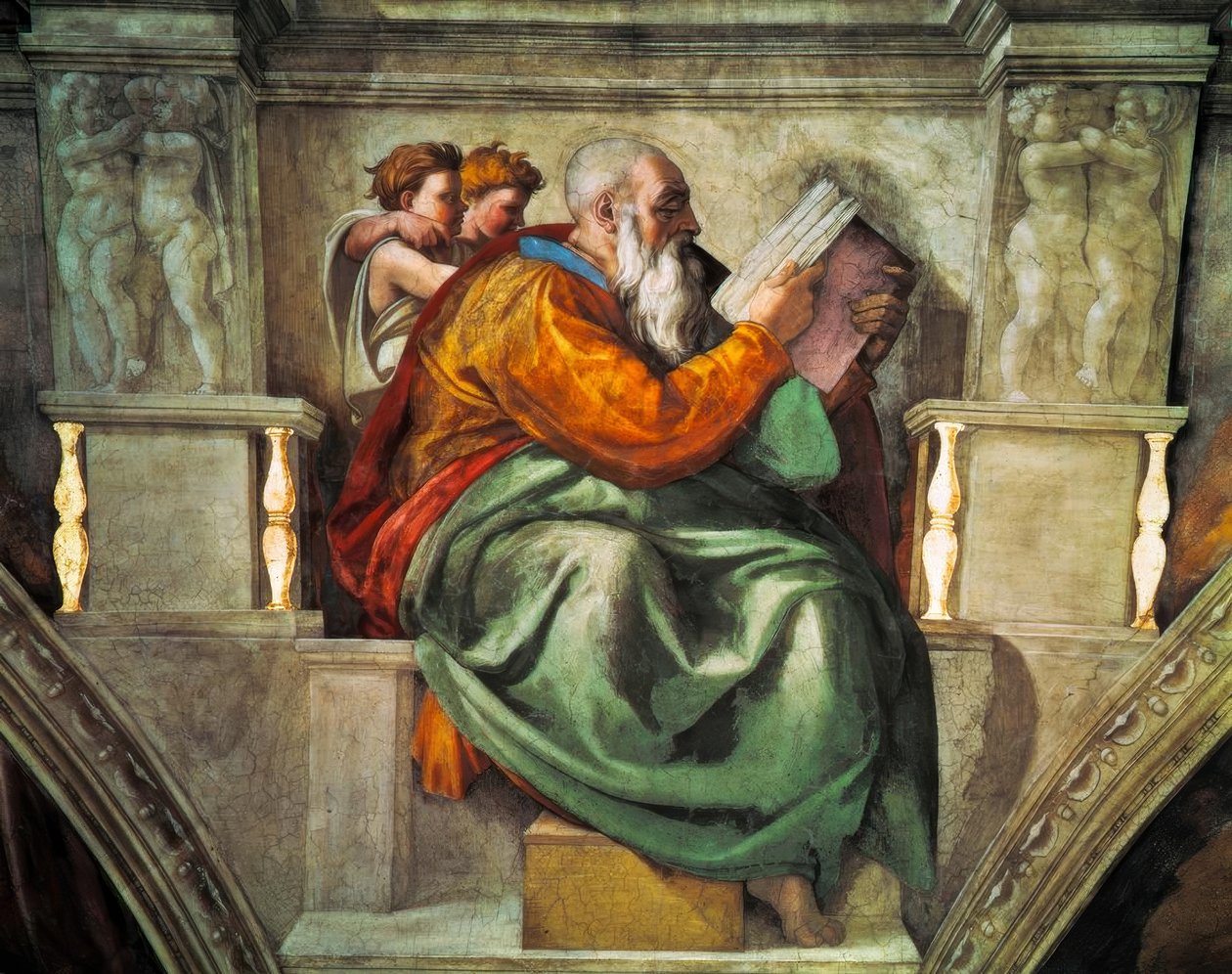 Zakariás próféta alkotó: Michelangelo Buonarroti