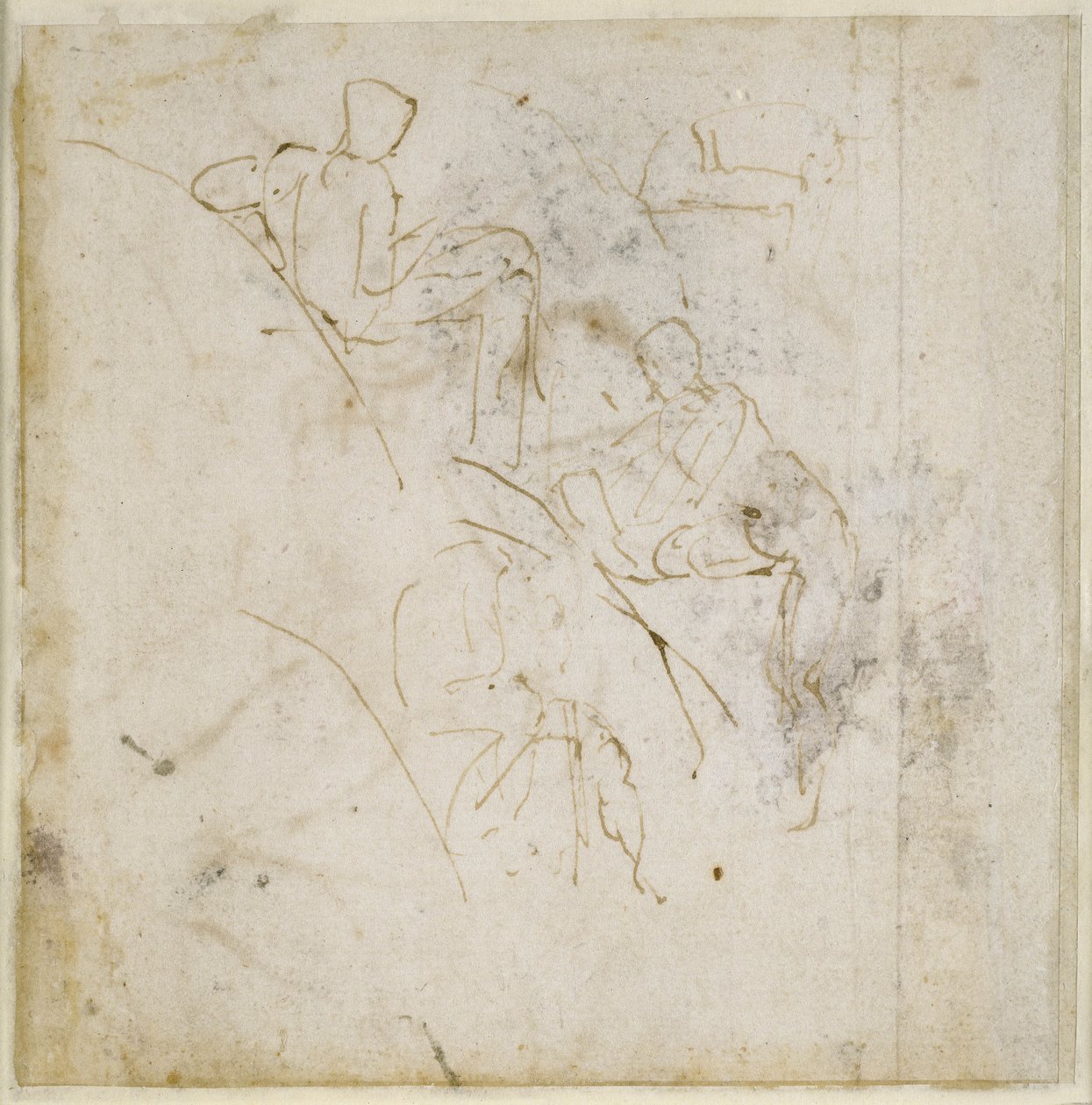 Ábratanulmány, 1511 körül alkotó: Michelangelo Buonarroti