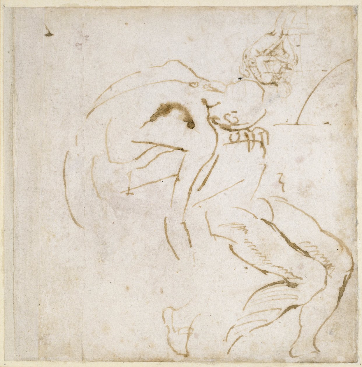 Ábratanulmány, 1511 körül alkotó: Michelangelo Buonarroti