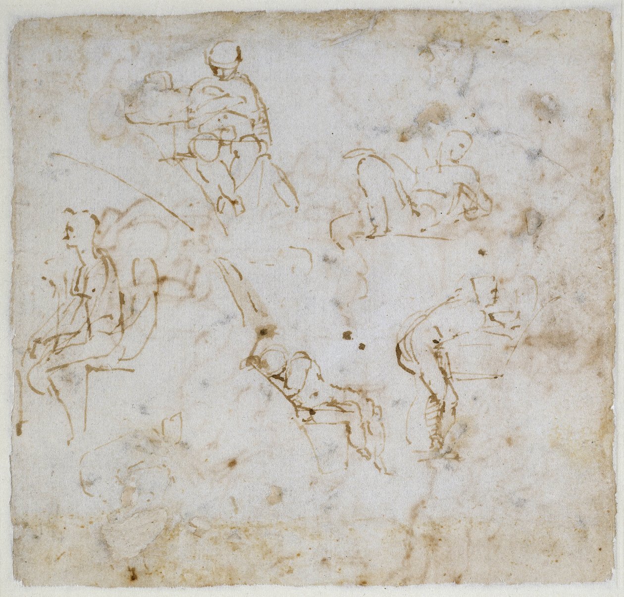 Ábratanulmány, 1511 körül alkotó: Michelangelo Buonarroti
