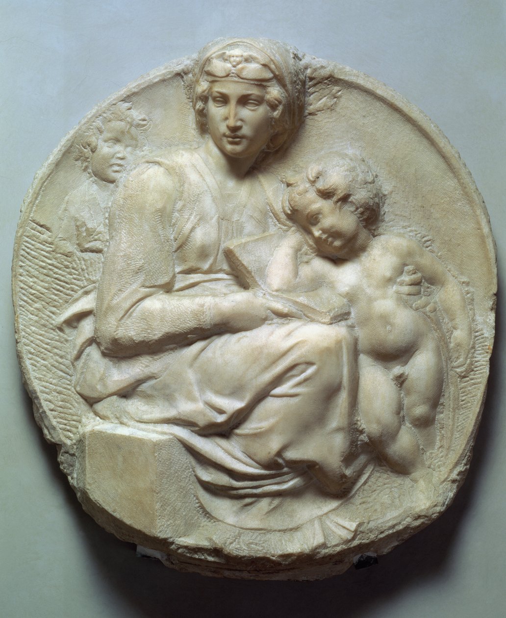 Pitti Tondo, 1504 körül (márvány) alkotó: Michelangelo Buonarroti