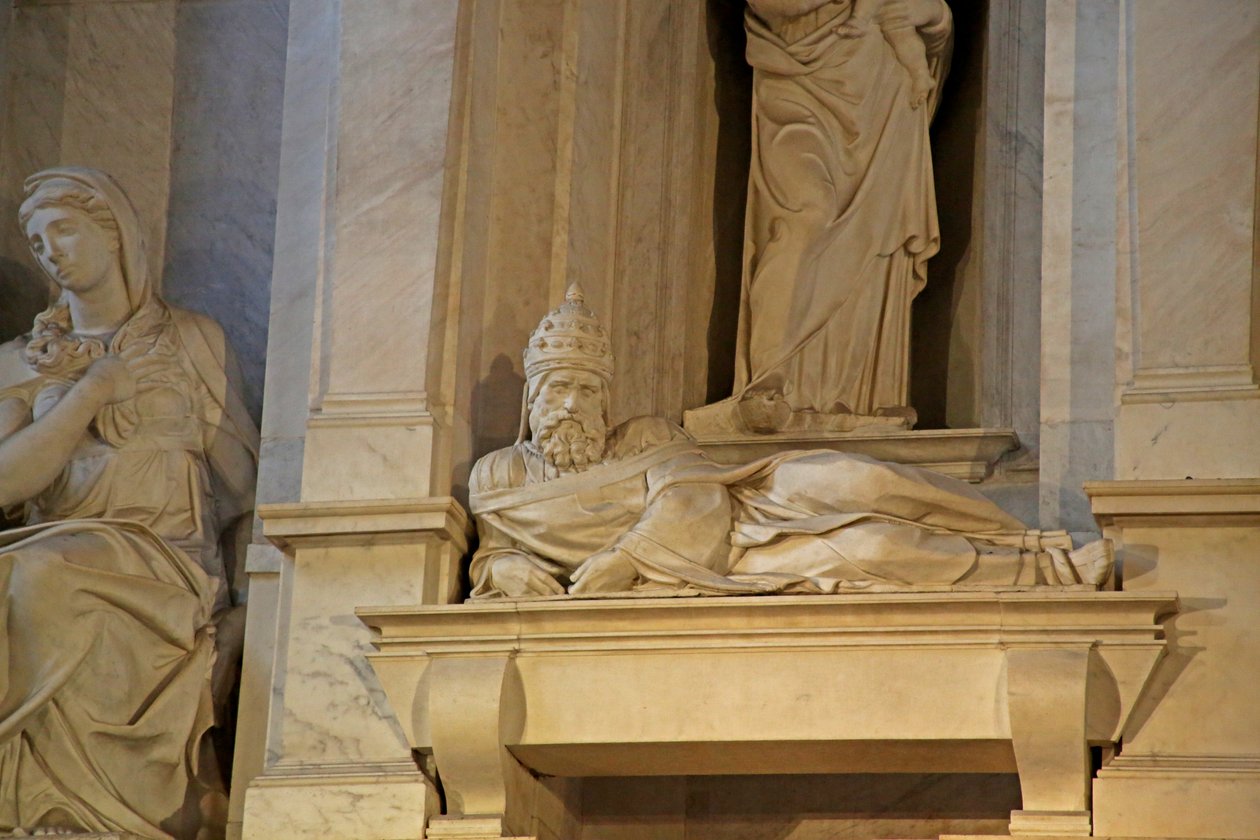 II. Julius portréja II. Julius sírjáról, 1515 (márvány) alkotó: Michelangelo Buonarroti
