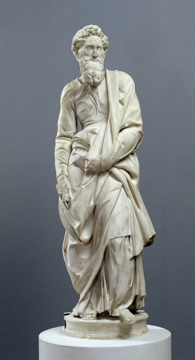 Szent Pál, a Piccolomini-oltárról, 1501-4 (márvány) (lásd: 134172 és 134173) alkotó: Michelangelo Buonarroti