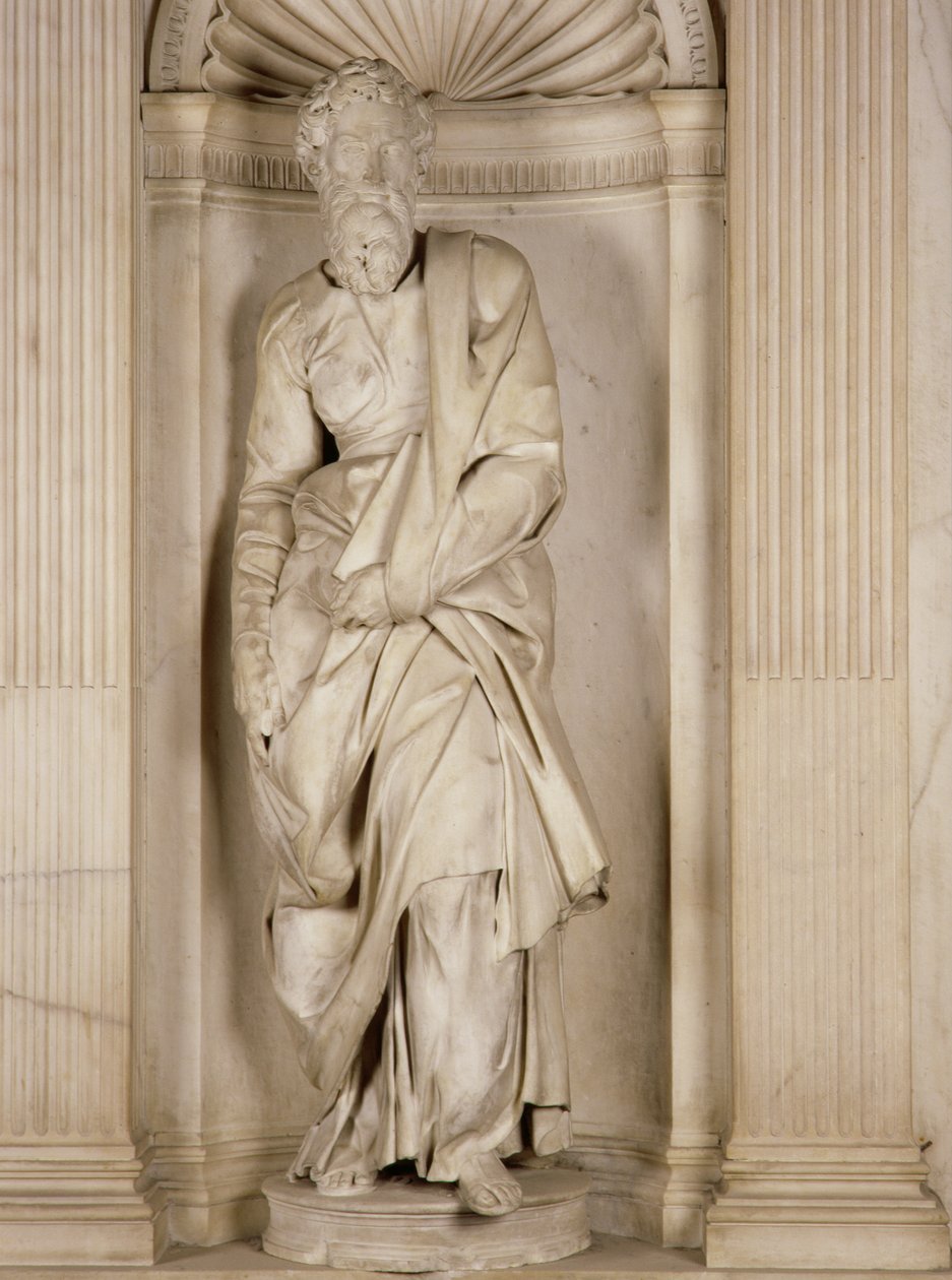 Szent Pál, a Piccolomini-oltárról, 1501-4 (márvány) alkotó: Michelangelo Buonarroti