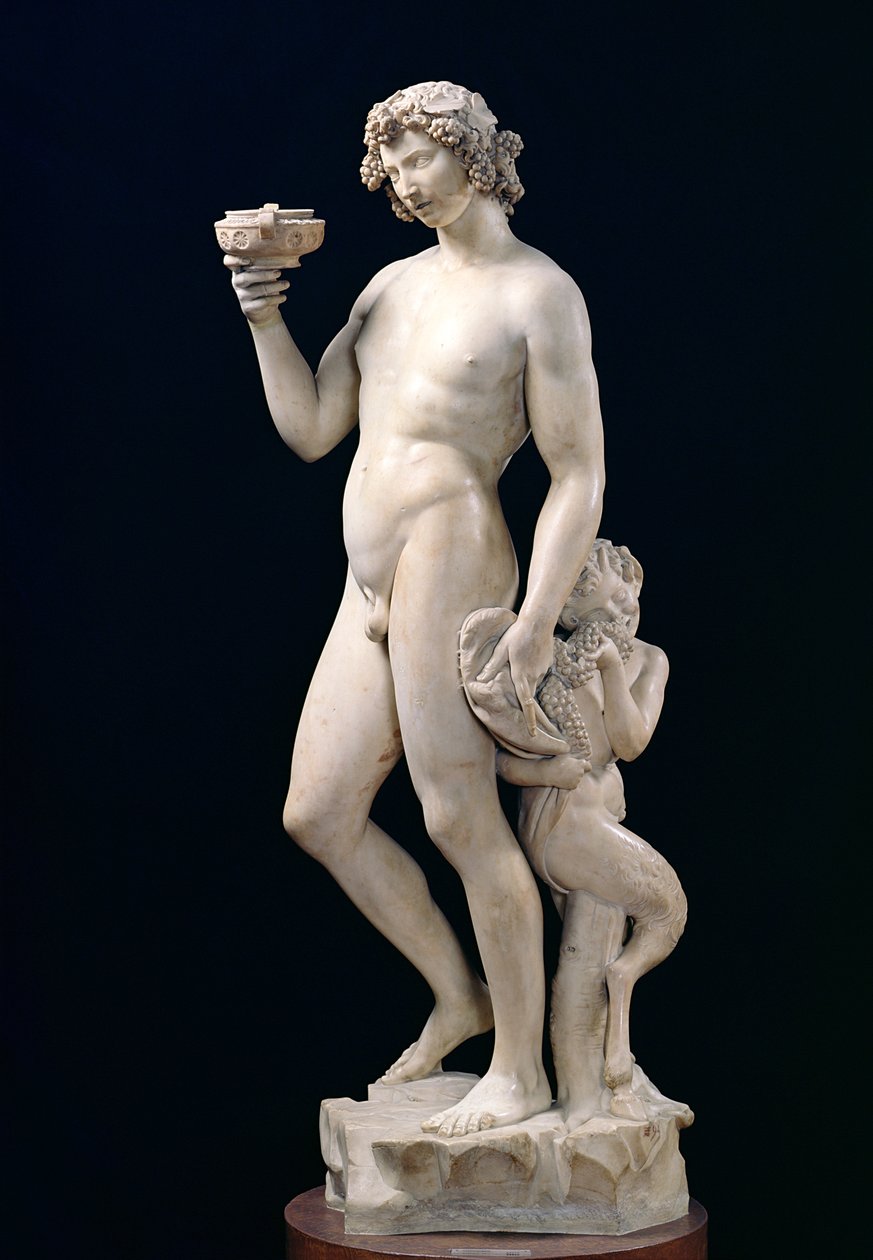 Bacchus részegsége, 1496-97 (márvány) alkotó: Michelangelo Buonarroti