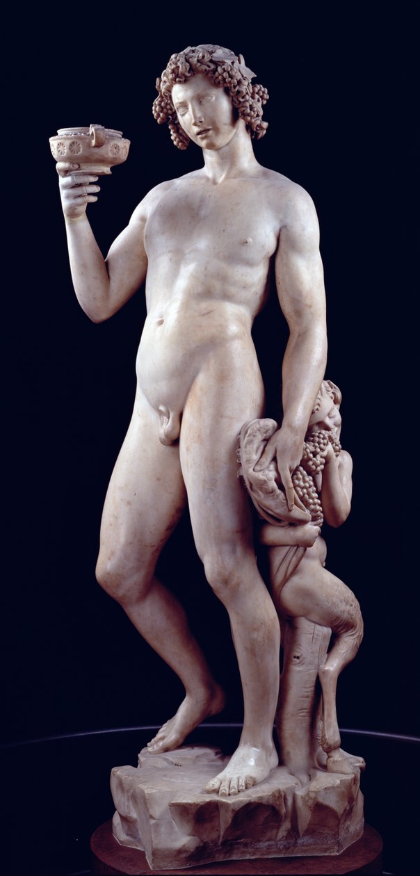 Bacchus részegsége, 1496-97 (márvány) alkotó: Michelangelo Buonarroti